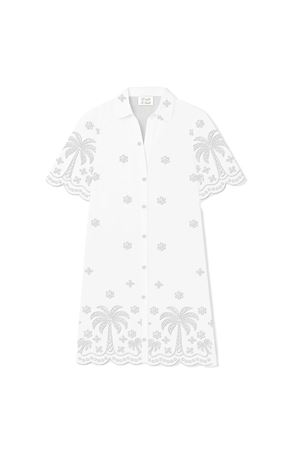 Aurelia Chambray Palms Long Sleeve Shirt MC2 SAINT BARTH | Shirt | ARA000100483L